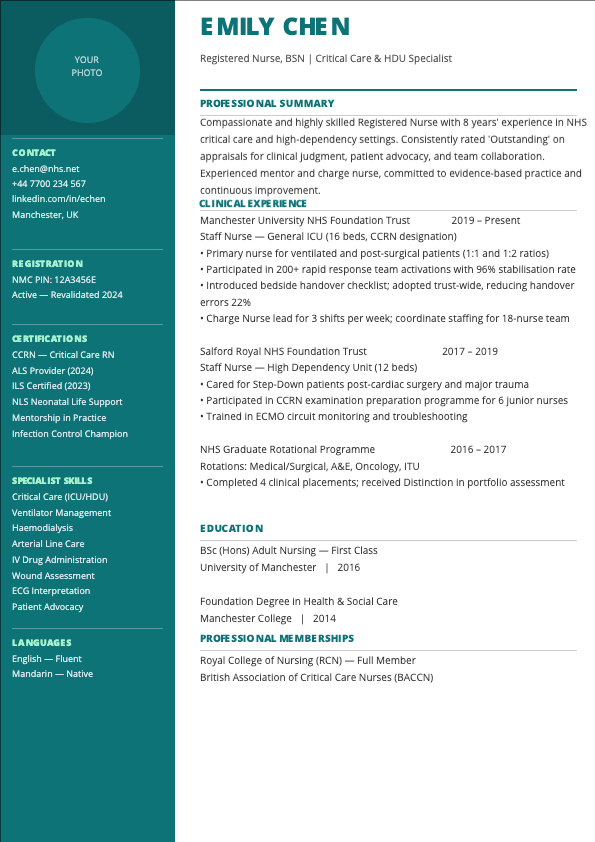 Resume CV template 5